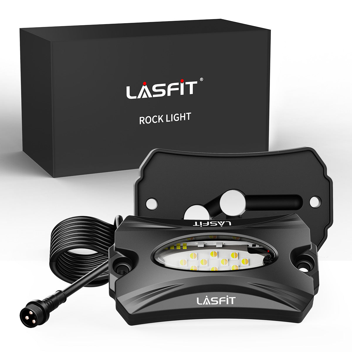 Lasfit Off-Road Switchback LED Rock Lights Kit White & Amber