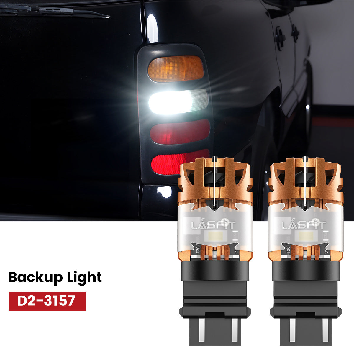 Lasfit 3157 led backup light fit for 2000-2006 GMC Yukon/ Yukon XL
