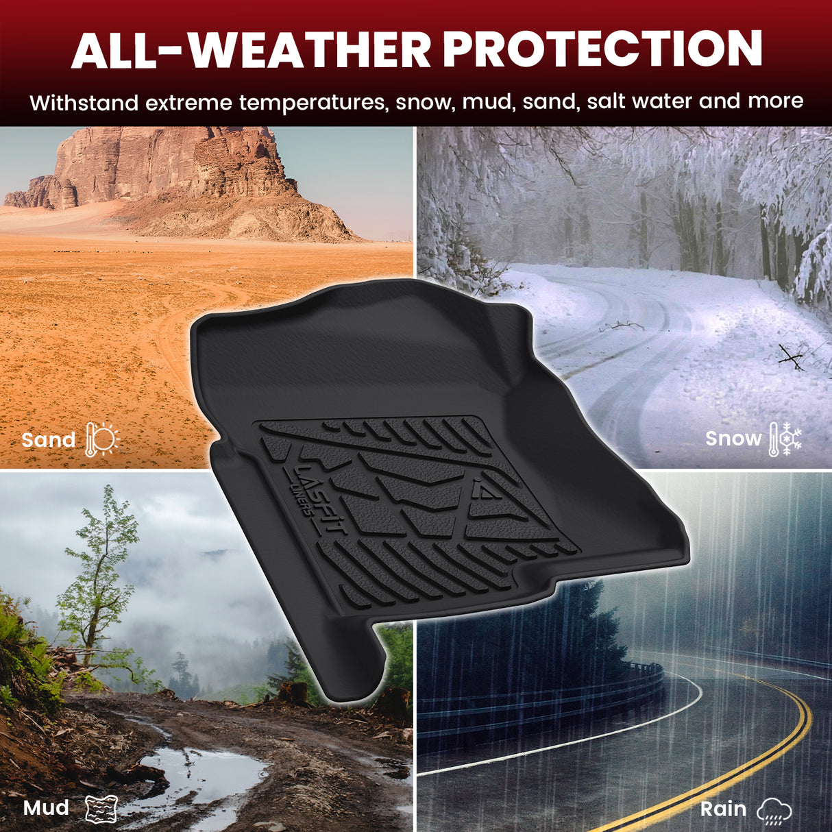 2000-2006 Chevrolet Suburban 1st and 2nd Floor Mats All Weather