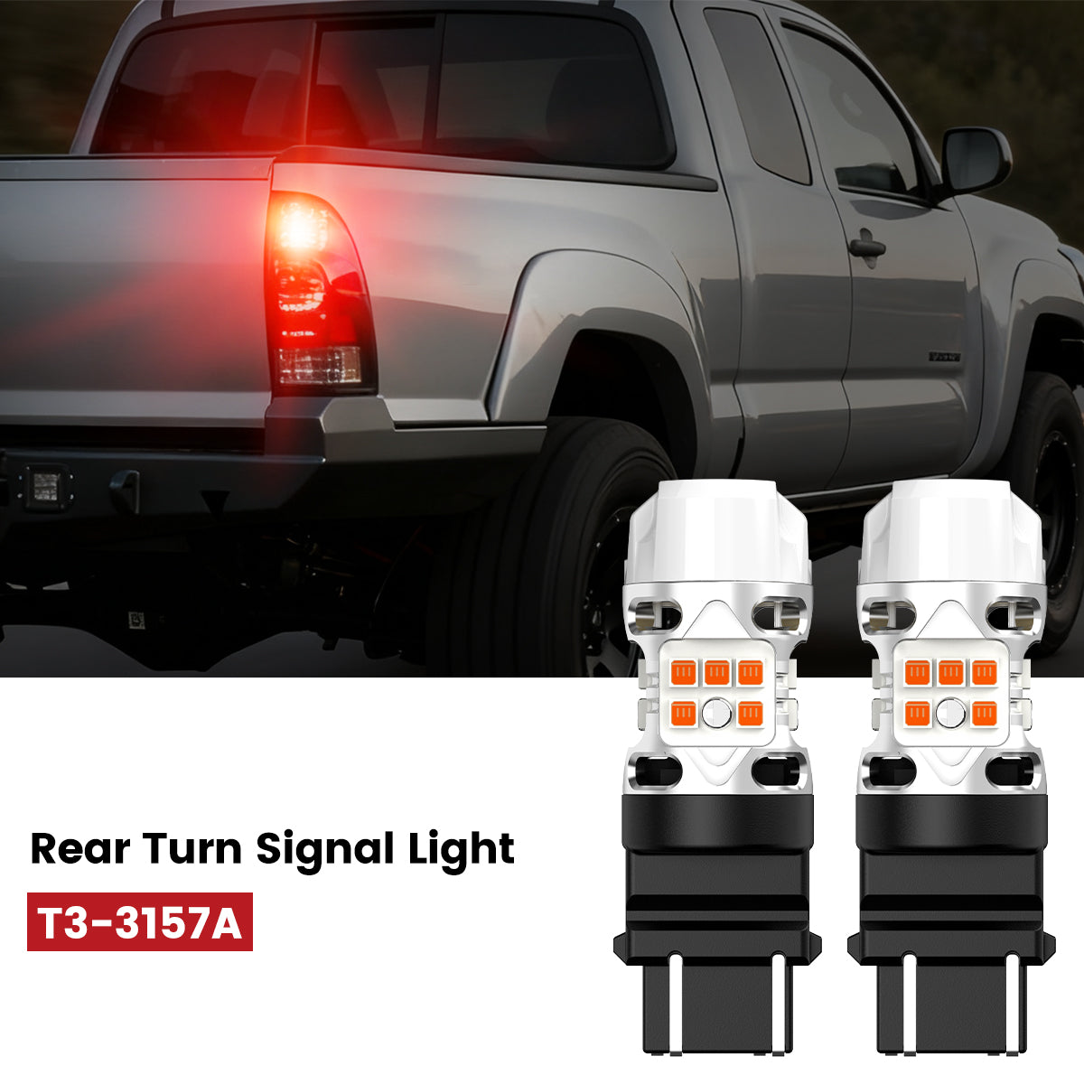 Lasfit 3157 led rear turn signal light fit for 2001-2015 Toyota Tacoma