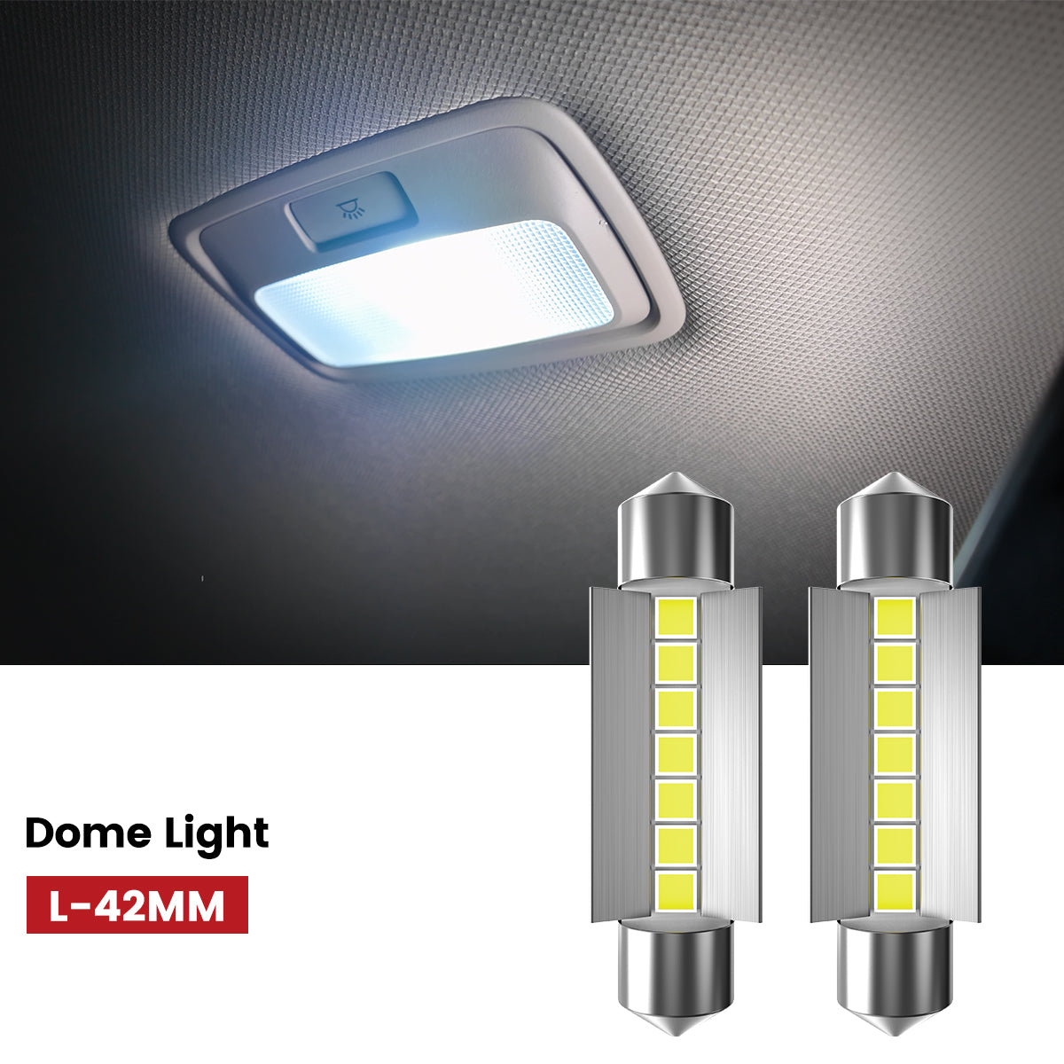 Lasfit 42MM led dome light fit for 2001-2015 Toyota Tacoma