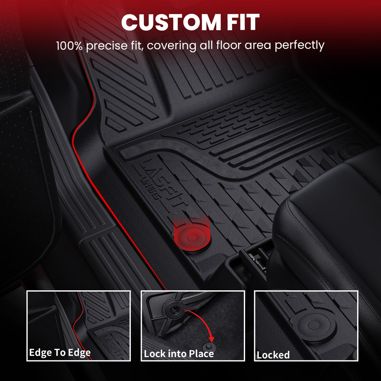 2002-2008 RAM 1500 2500 3500 Quad Cab Floor Mats Custom Fit