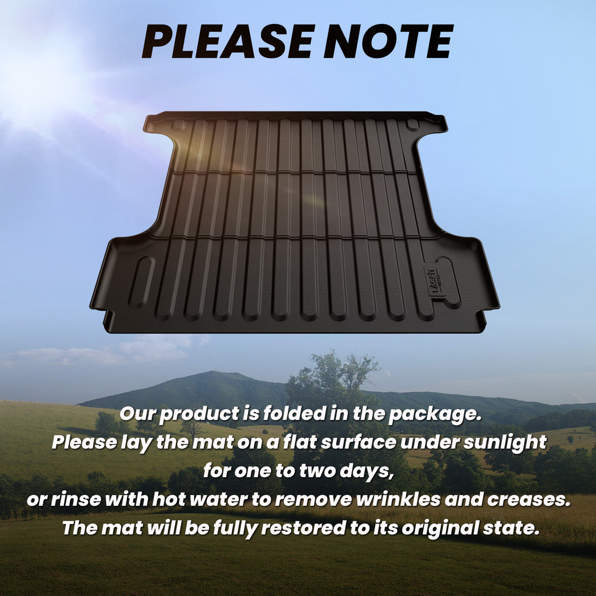 Fit for 2002-2018 Ram 1500 5' 7" Box Heavy Duty Bed Mat Note