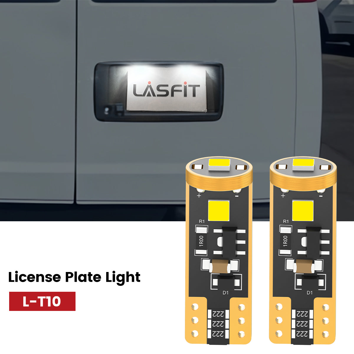 Lasfit 168 led license plate lights fit for 2003-2025 GMC Savana