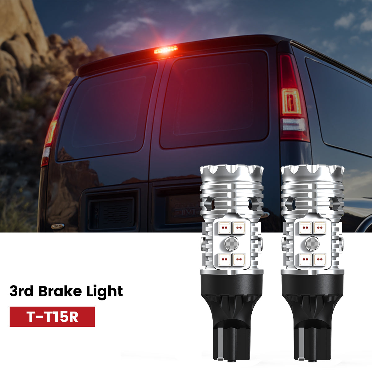 Lasfit 921 led 3rd brake lights fit for 2003-2025 GMC Savana