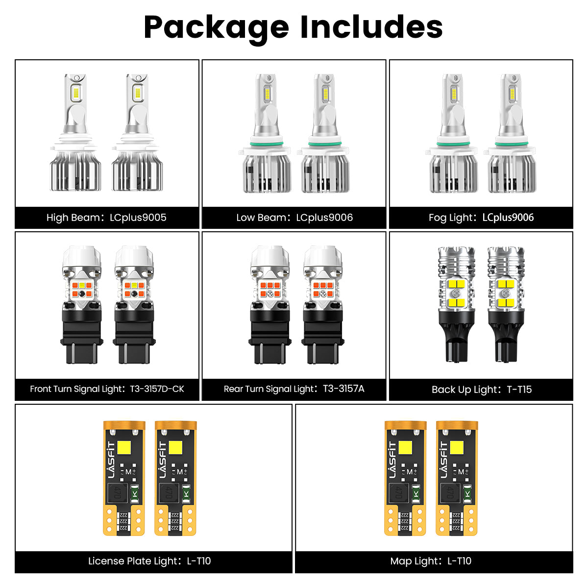 Fit for 2002-2006 Toyota Camry LED Bulbs Upgrade