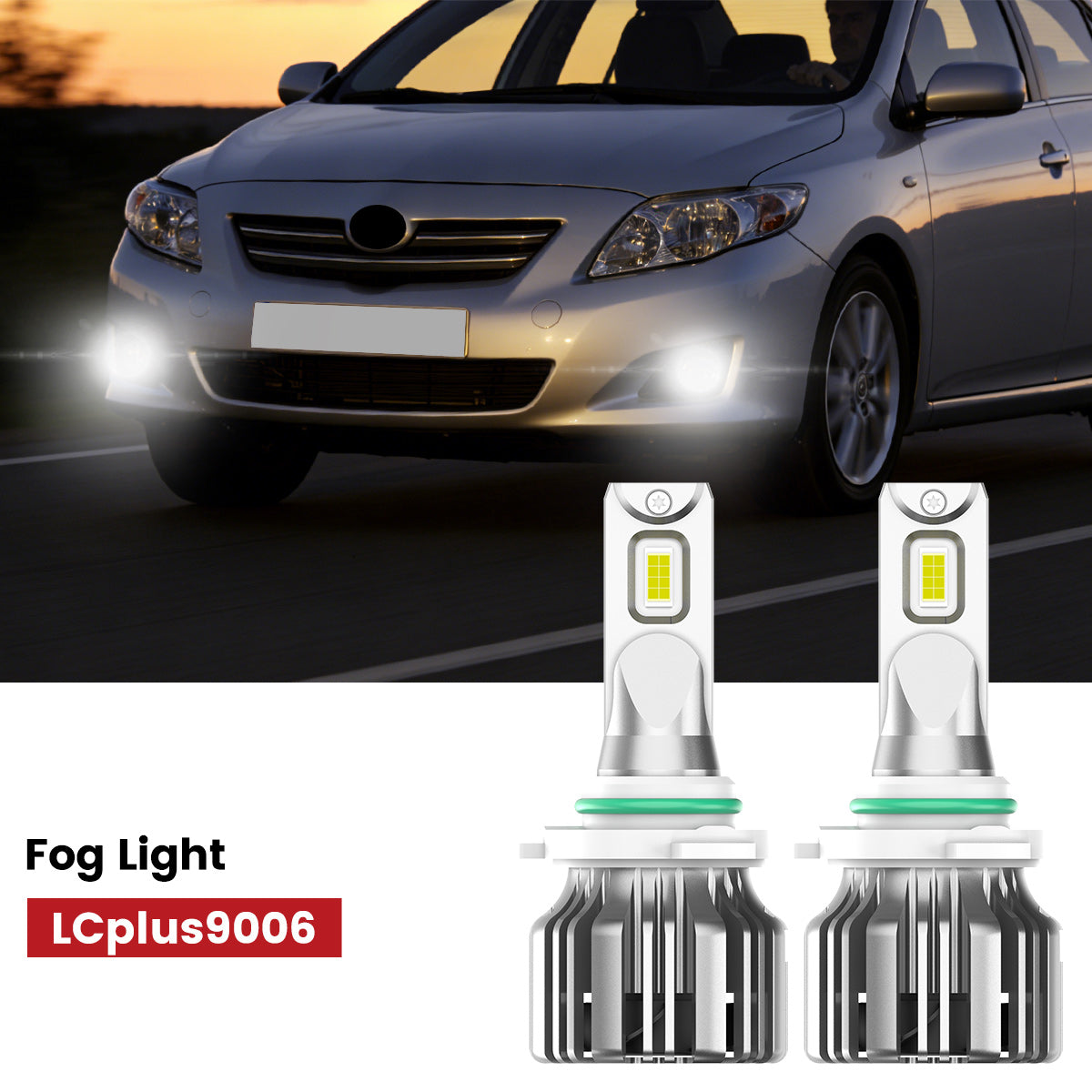 lcplus 9006 led bulb fit for 2005-2008 Toyota Corolla fog light