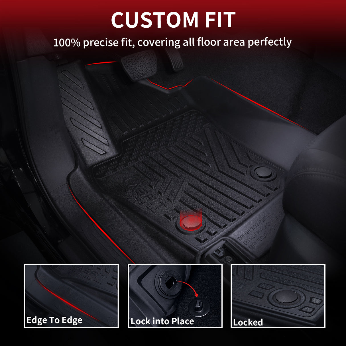 2005-2011 Toyota Tacoma Double Cab Floor Mats Custom