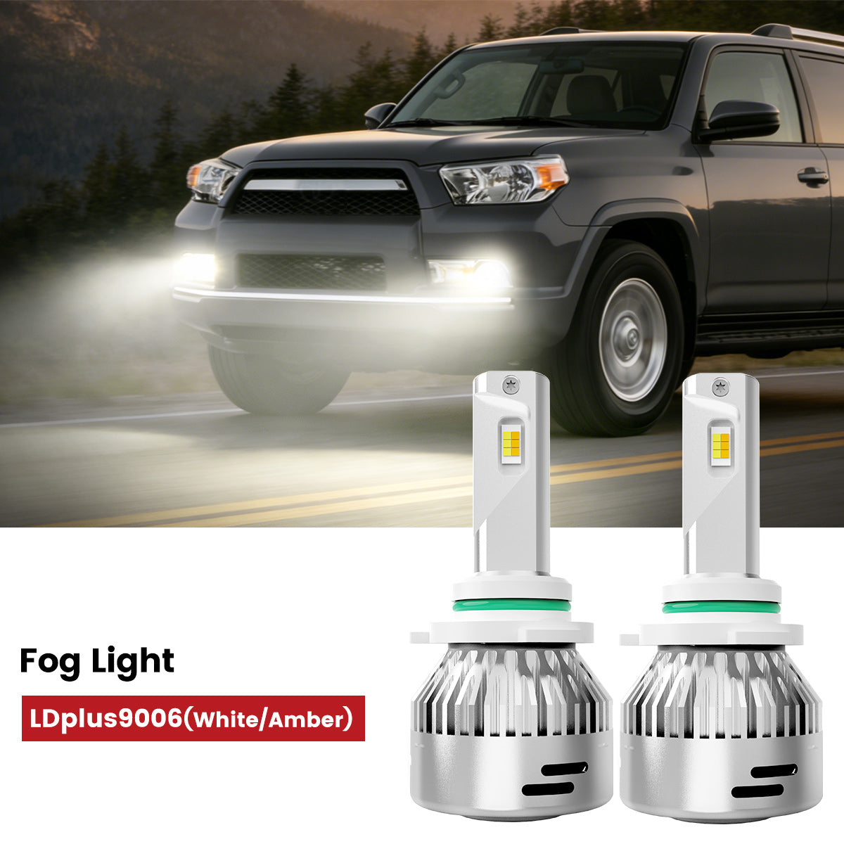 Lasfit 9006 led fog lights fit for 2006-2009 Toyota 4Runner