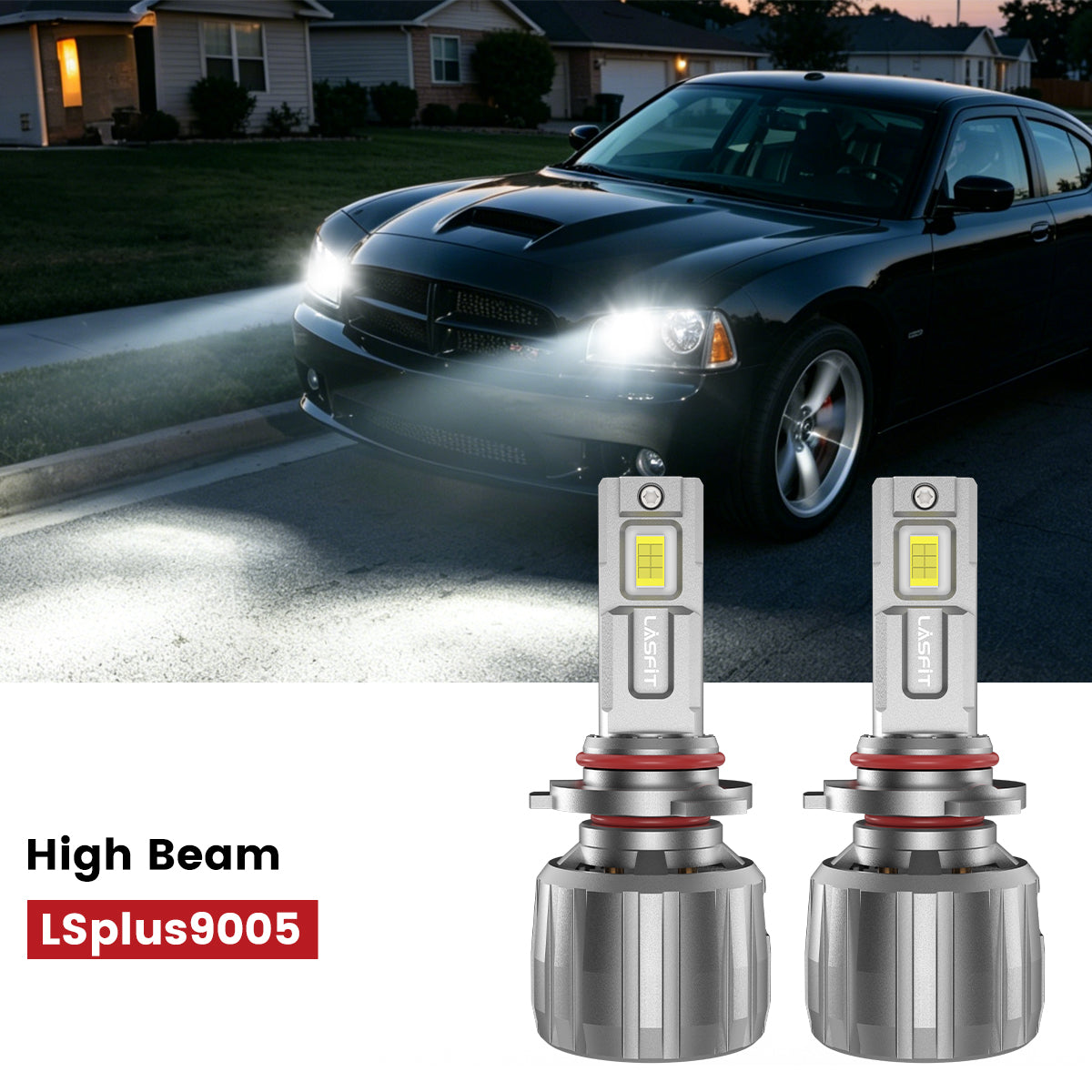 Lasfit 9005 led high beam fit for 2006-2010 Dodge Charger