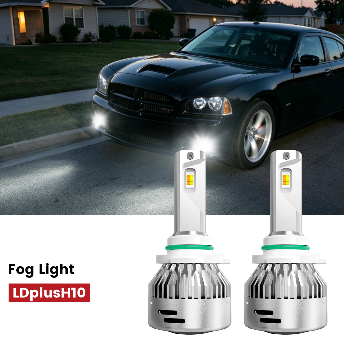 Lasfit H10 led fog light fit for 2006-2010 Dodge Charger