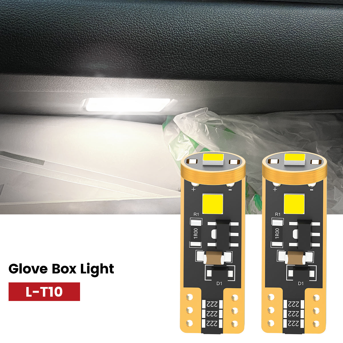 Lasfit 168 led glove box lights fit for 2007-2009 Jeep Wrangler