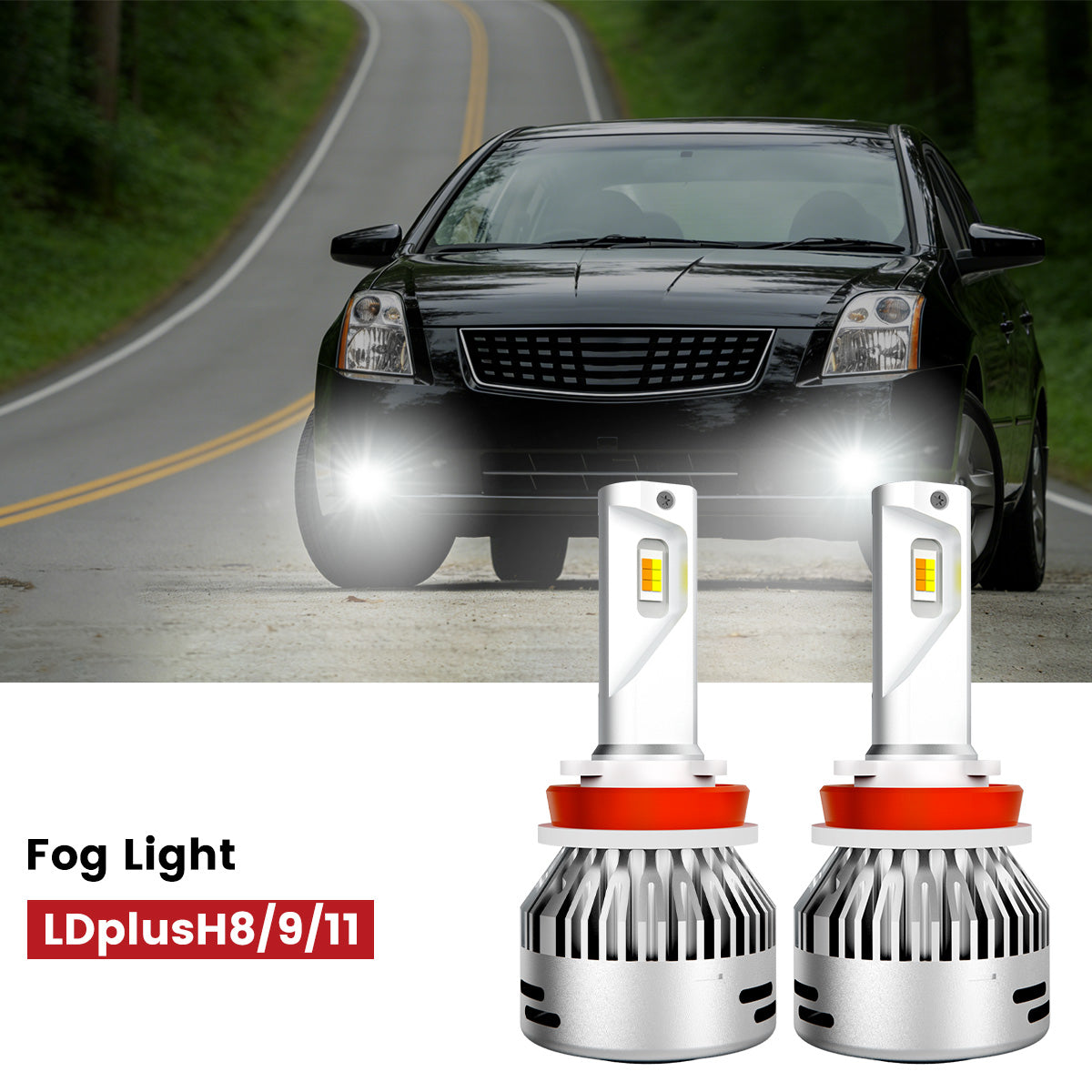 Lasfit H11 led fog lights fit for 2007-2009 Nissan Sentra