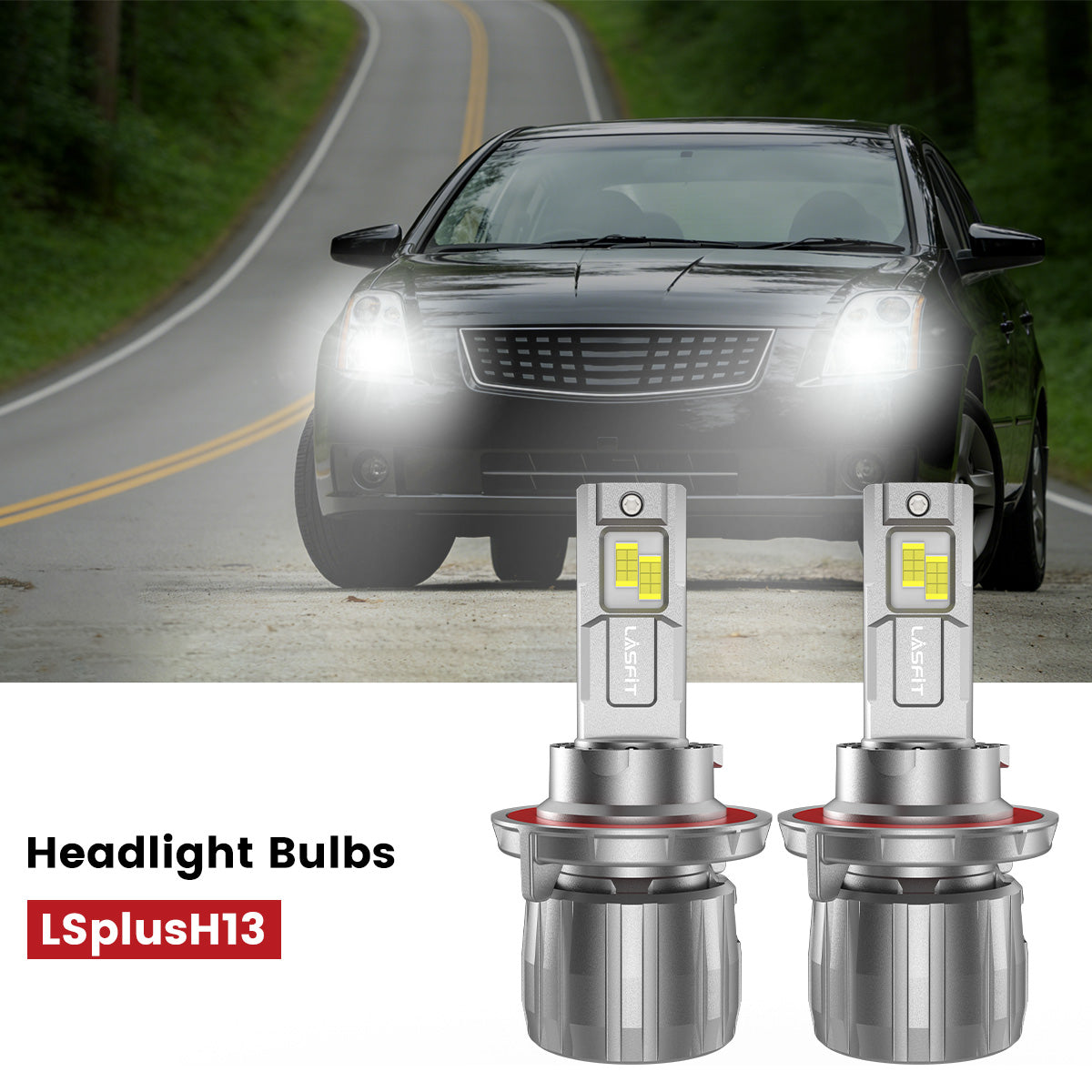 Lasfit H13 led headlight bulbs fit for 2007-2009 Nissan Sentra