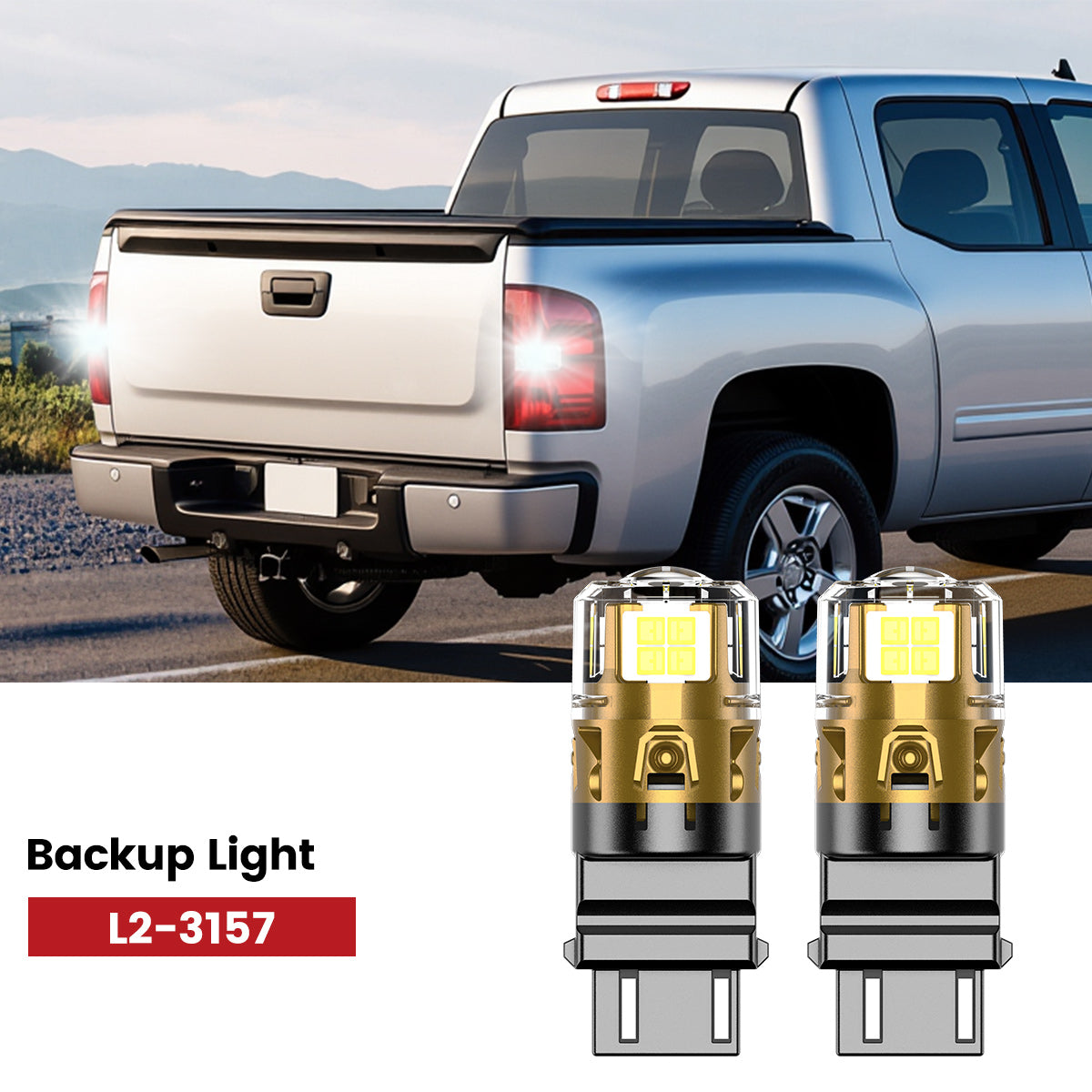 Lasfit 3157 led backup lights fit for 2007-2013 Chevrolet Silverado 1500