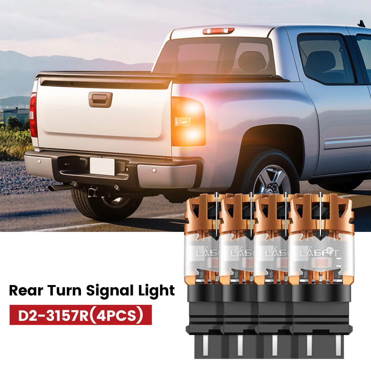 Lasfit 3157 led rear turn signal lights fit for 2007-2013 Chevrolet Silverado 1500