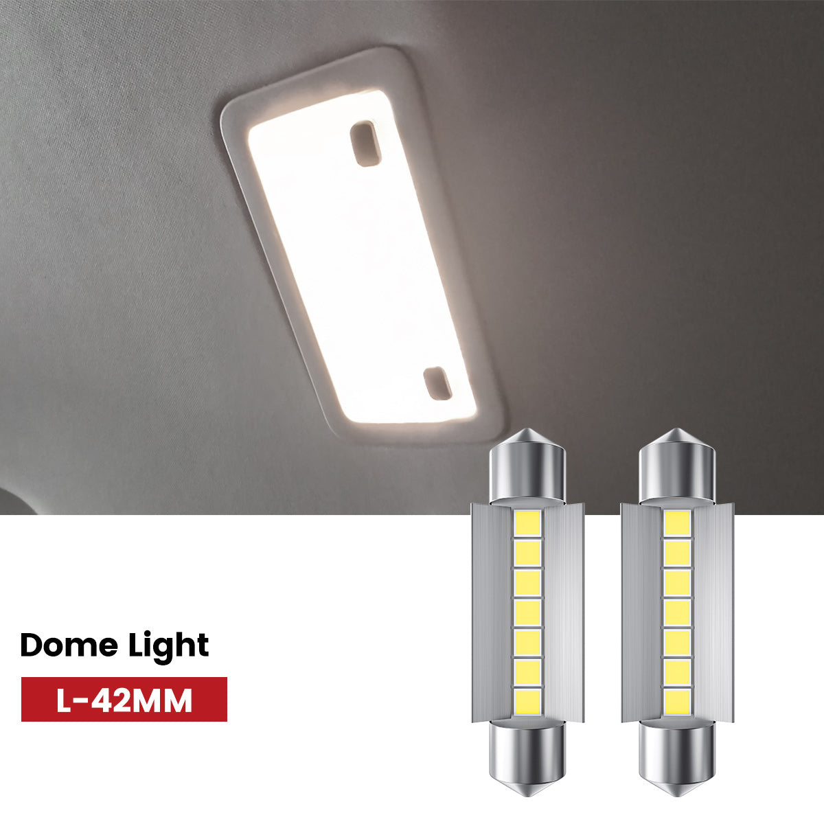 Lasfit 42MM led dome lights fit for 2007-2013 Chevrolet Silverado 1500