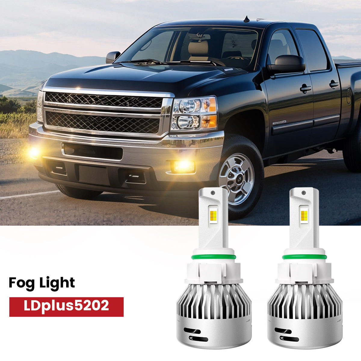 Lasfit 5202 led fog lights fit for 2007-2013 Chevrolet Silverado 1500