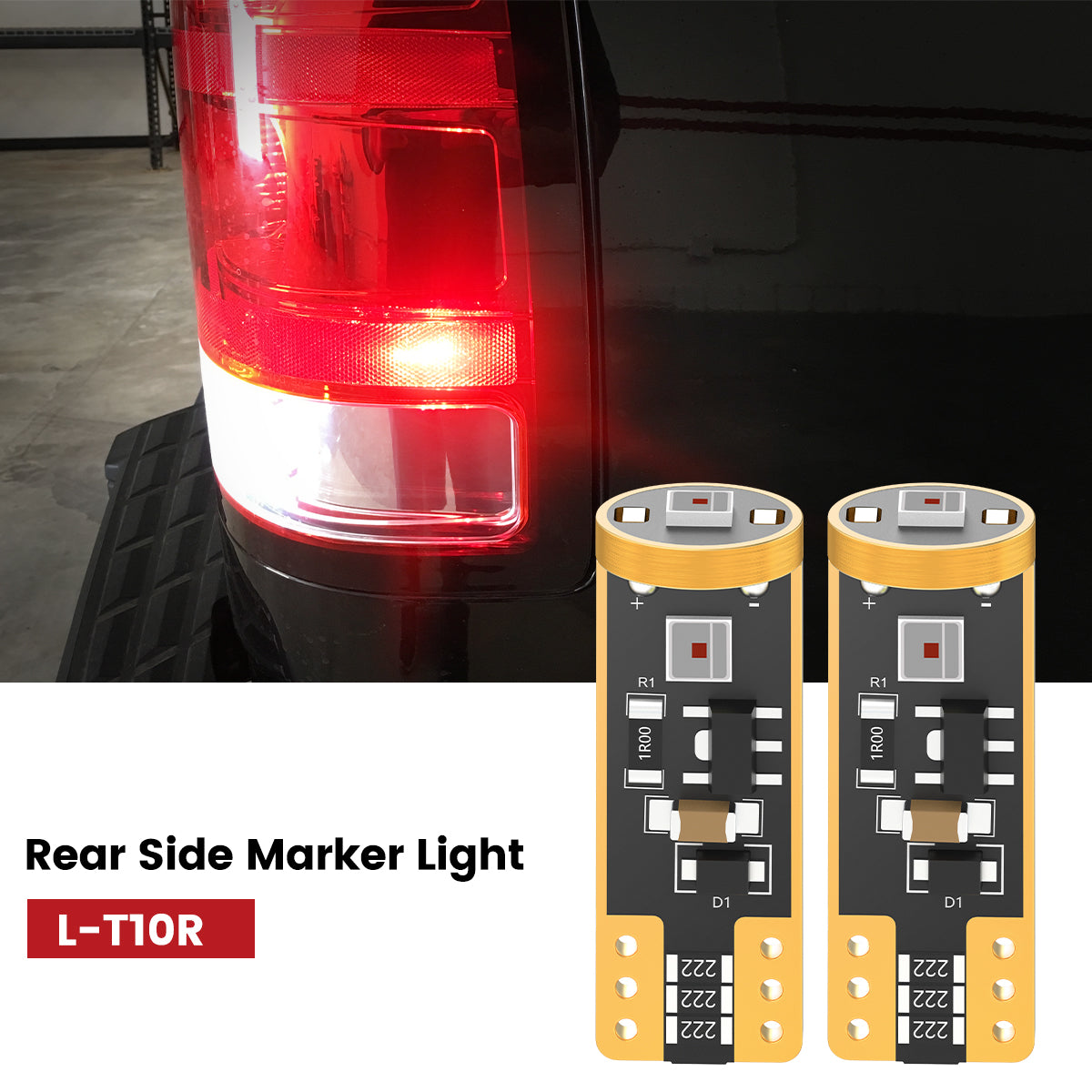 Lasfit 168 led rear side marker lights fit for 2007-2013 GMC Sierra 1500