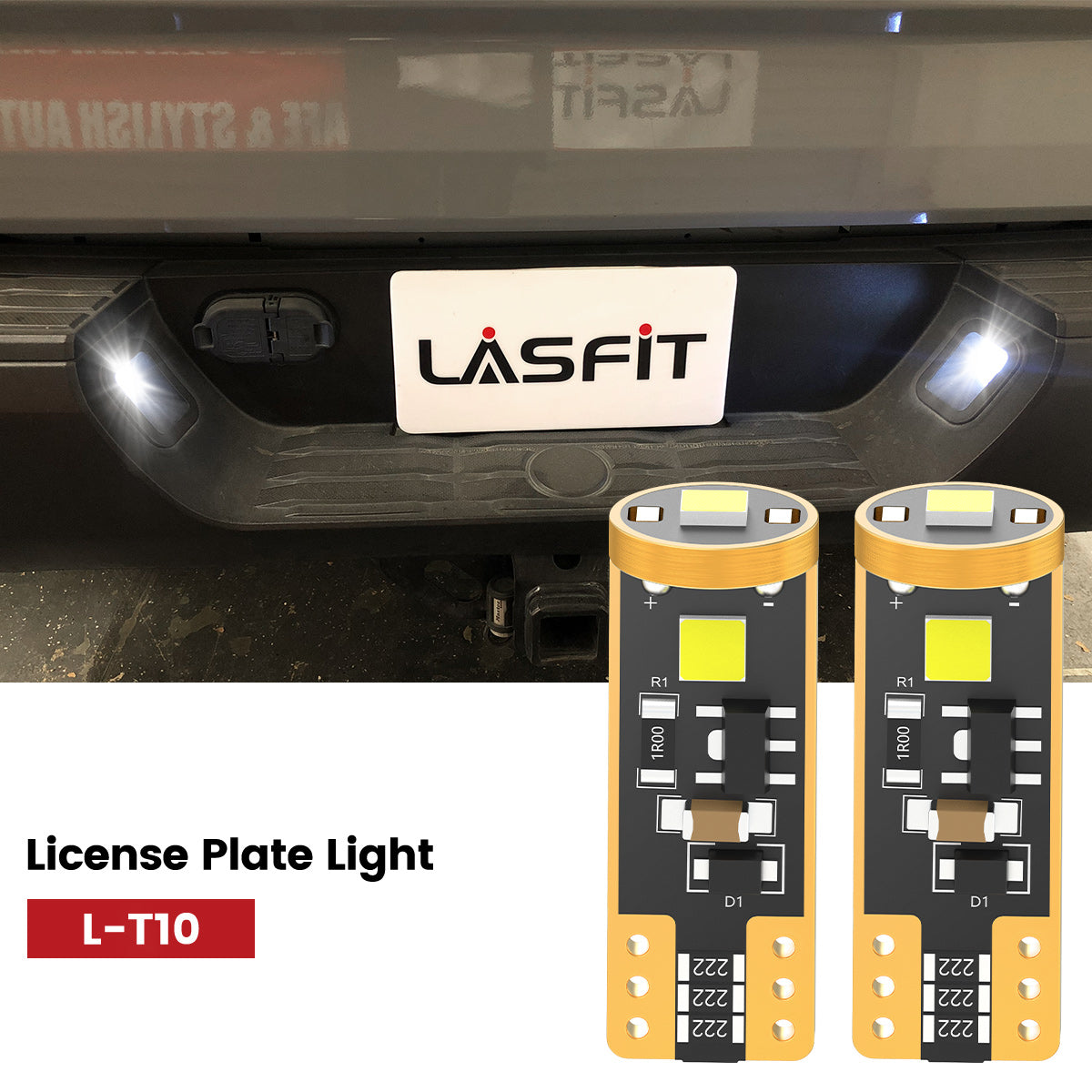 Lasfit 168 led license plate lights fit for 2007-2013 Toyota Tundra