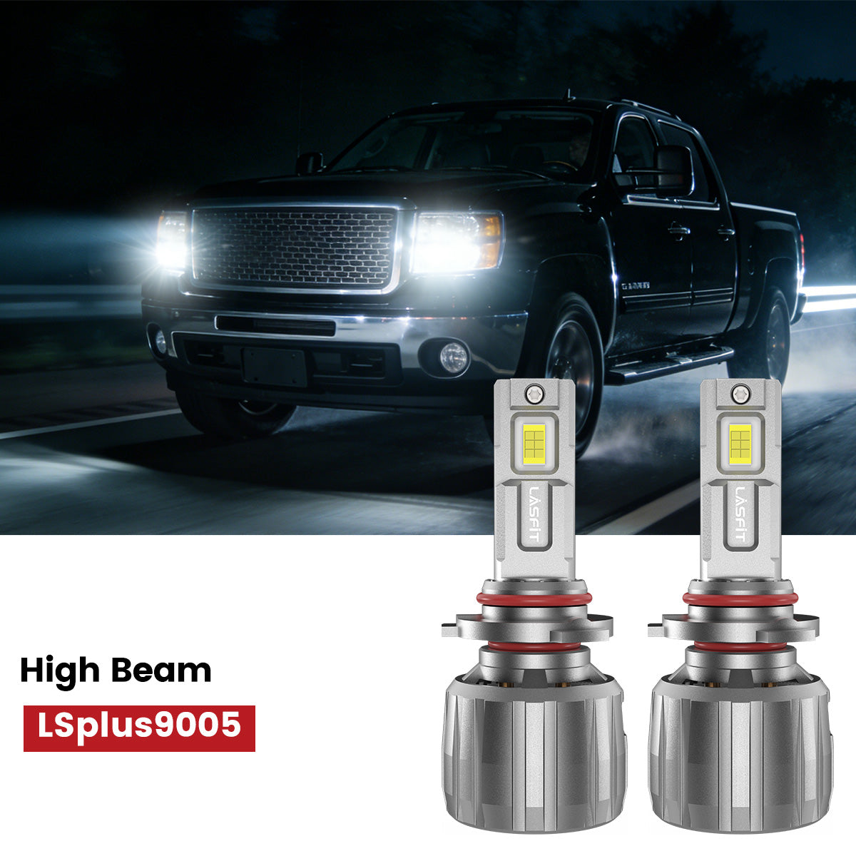 Lasfit 9005 led high beam fit for 2007-2014 GMC Sierra 2500 3500