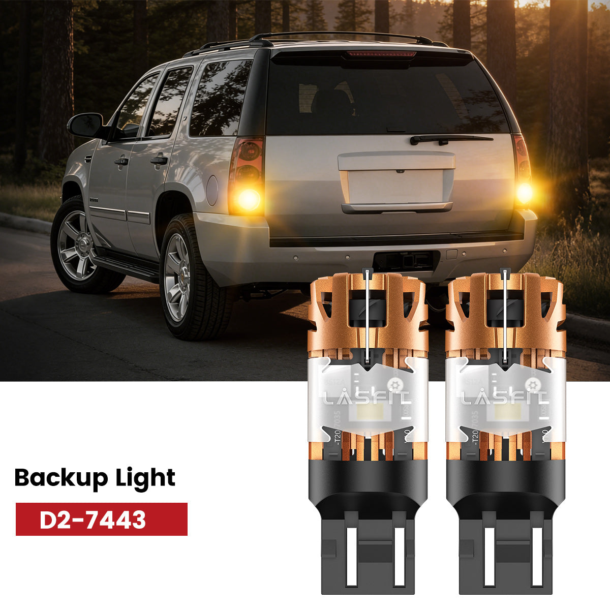 Lasfit 7443 led backup light fit for 2007-2014 GMC Yukon