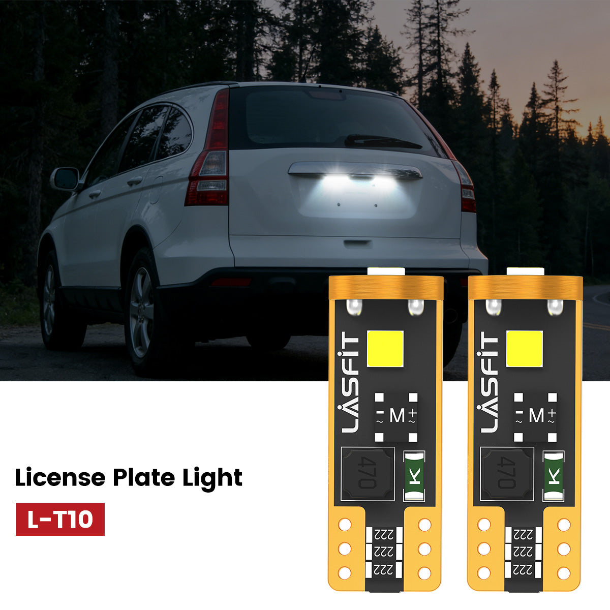 Lasfit 168 led license plate lights fit for 2007-2014 Honda CR-V
