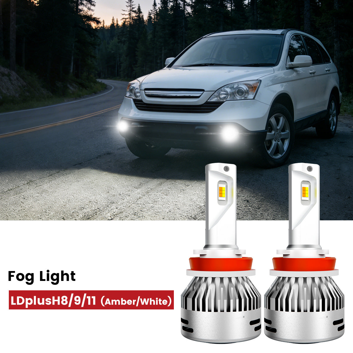 Lasfit H16 led fog lights fit for 2007-2014 Honda CR-V