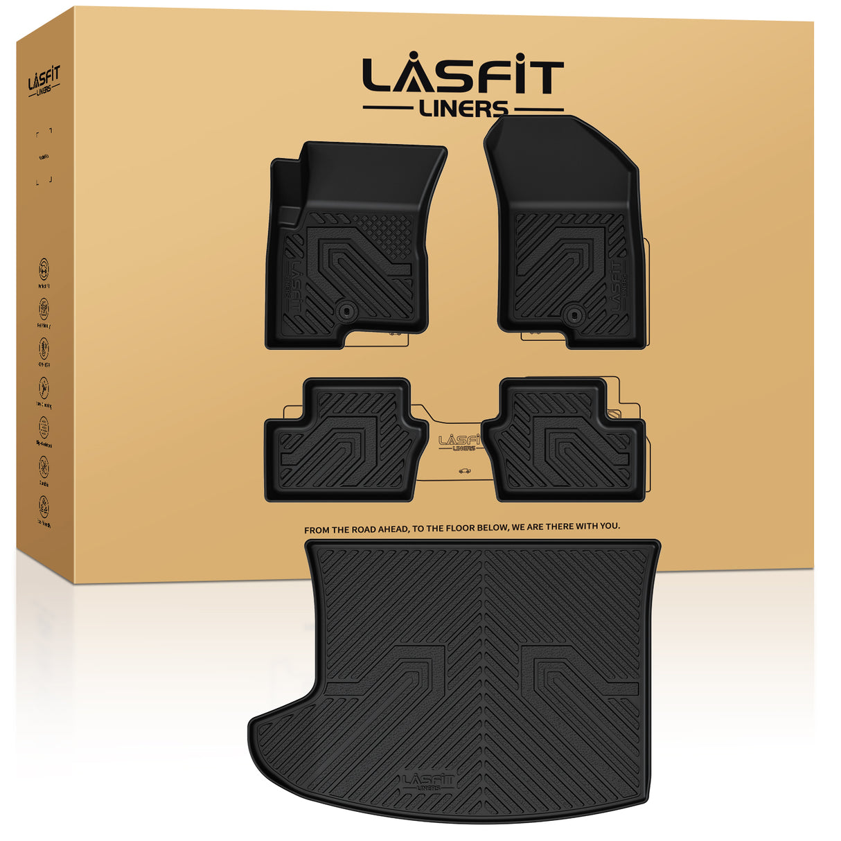 Fit for 2007-2016, 2017(1st Gen) Jeep Compass Floor Mats & Cargo Mat