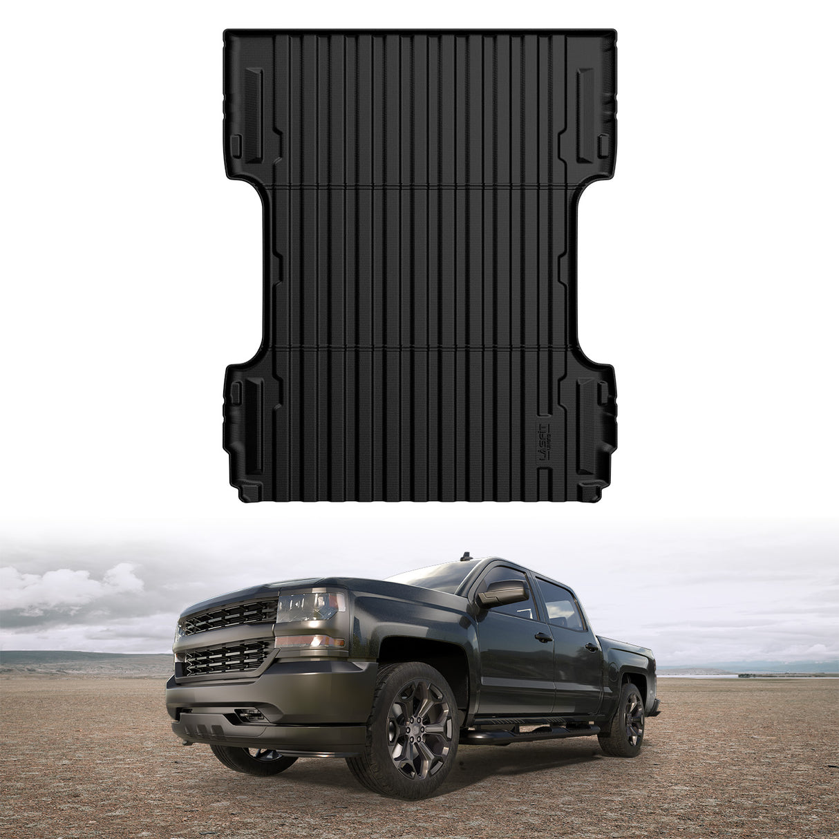 Fit for 2007-2018 GMC Sierra 1500 Heavy Duty 5.8FT or 6.5FT Bed Mat, Not Fit 2007 Classic Body Style