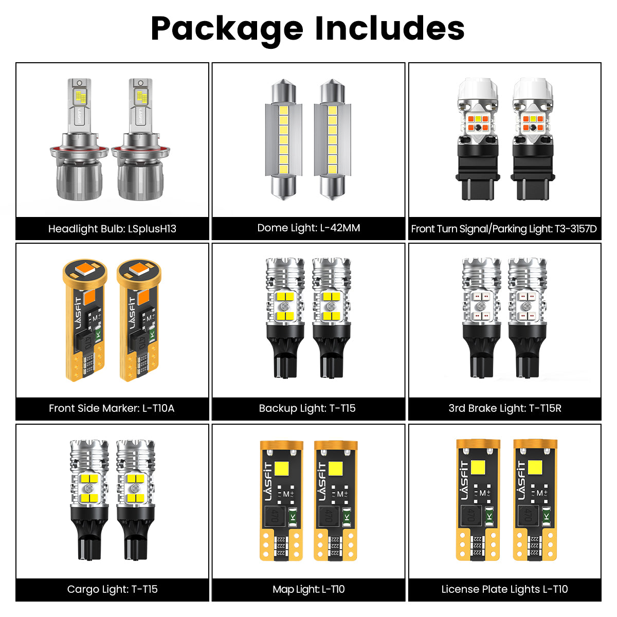 Lasfit led bulbs for 2008-2010 Ford F-250 F-350