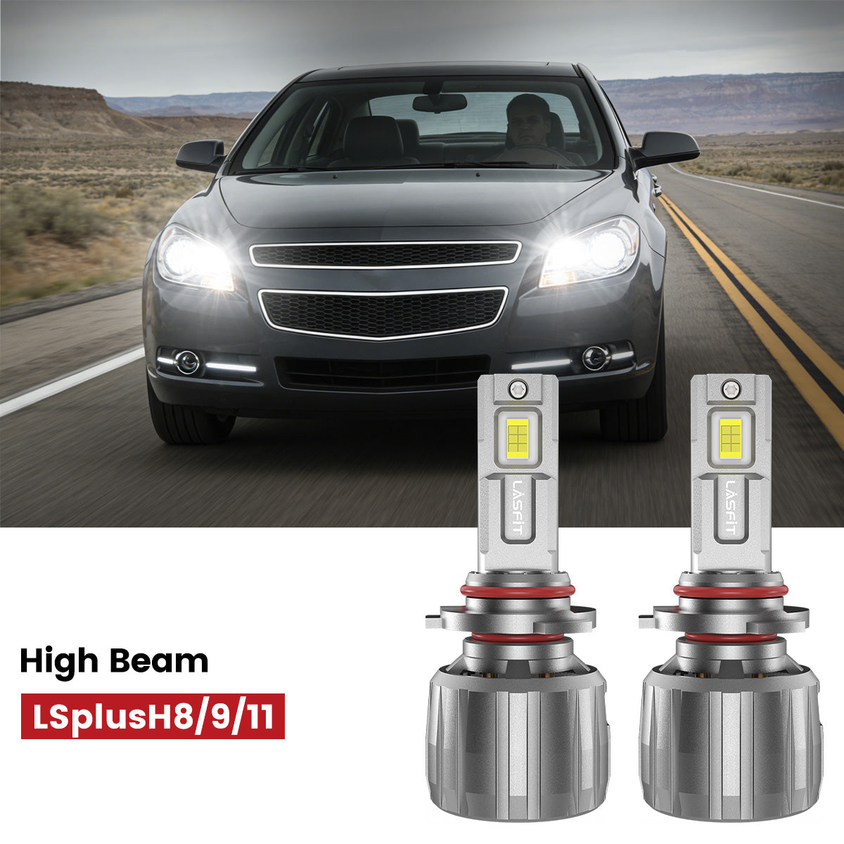 Lasfit H11 led high beam fit for 2008-2012 Chevrolet Malibu
