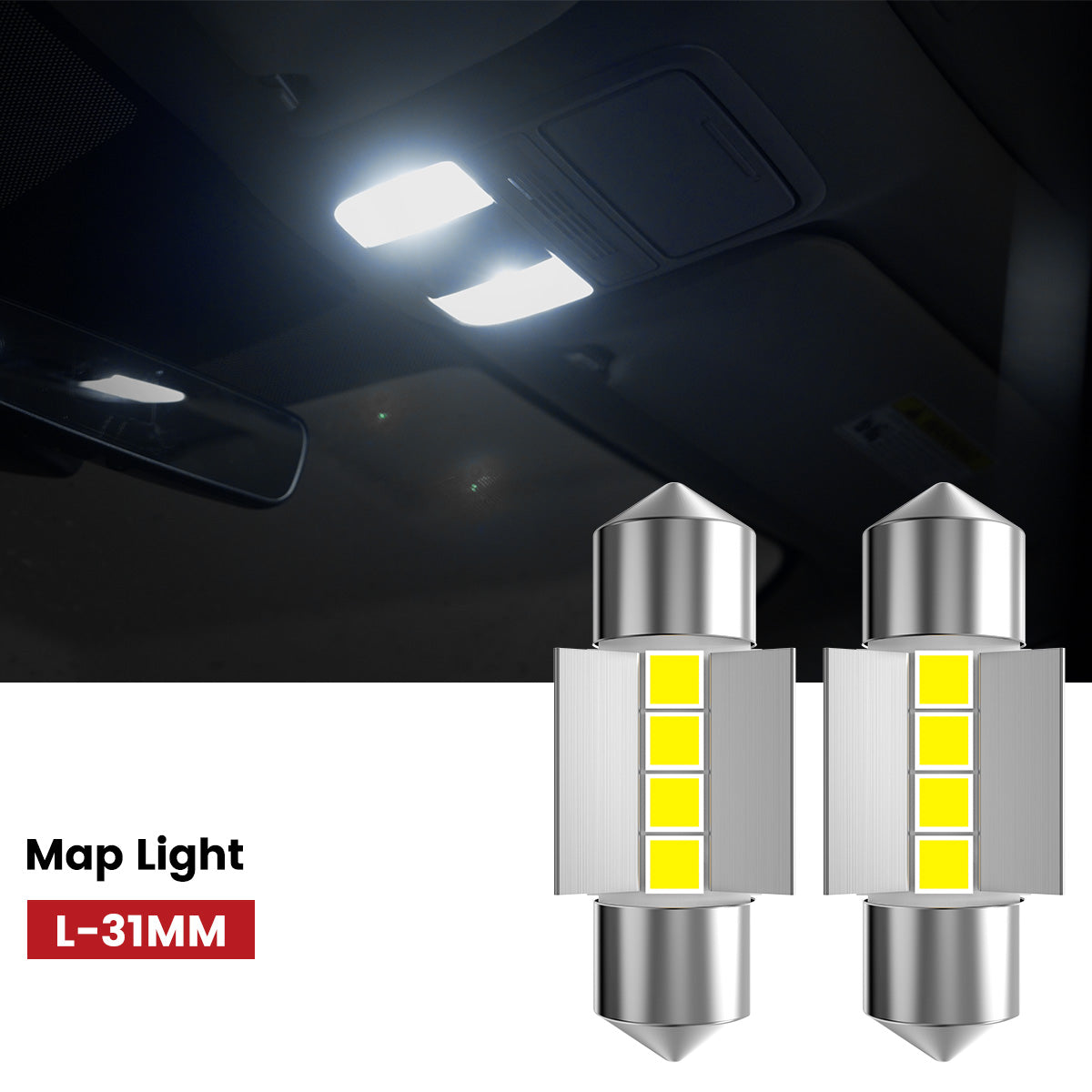 Lasfit 31MM led map lights fit for 2008-2012 Honda Accord