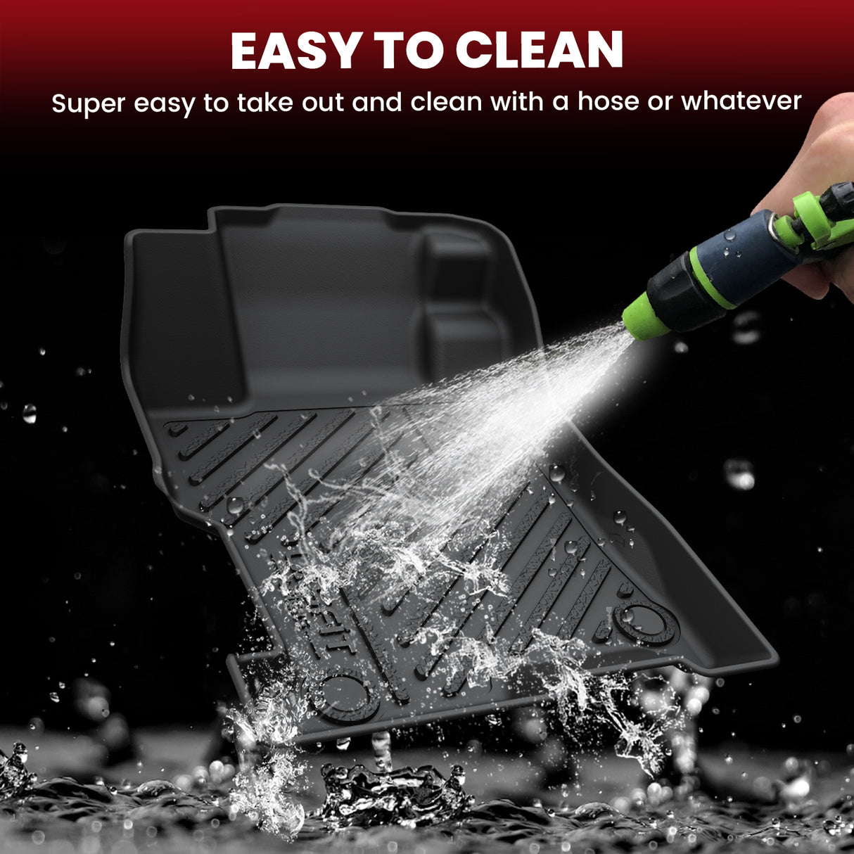 2008-2012 Honda Accord 1st and 2nd Row Floor Mats Easy to Clean