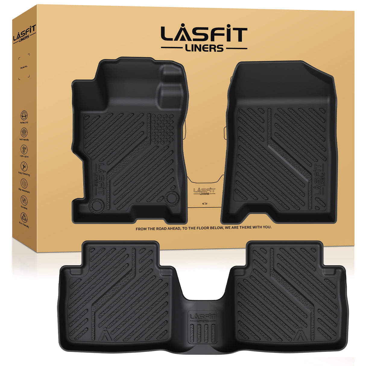 2008-2012 Honda Accord 1st and 2nd Row Floor Mats