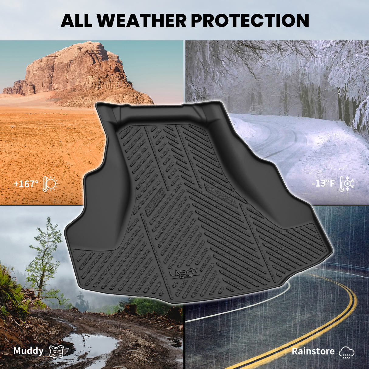 2008-2012 Honda Accord Cargo Mat All Werather Protection