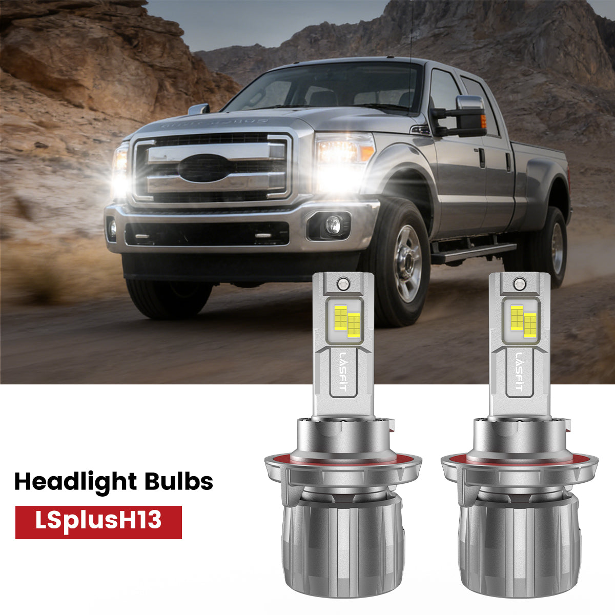 Lasfit H13 led headlight bulbs fit for 2008-2016 Ford F-450 Super Duty