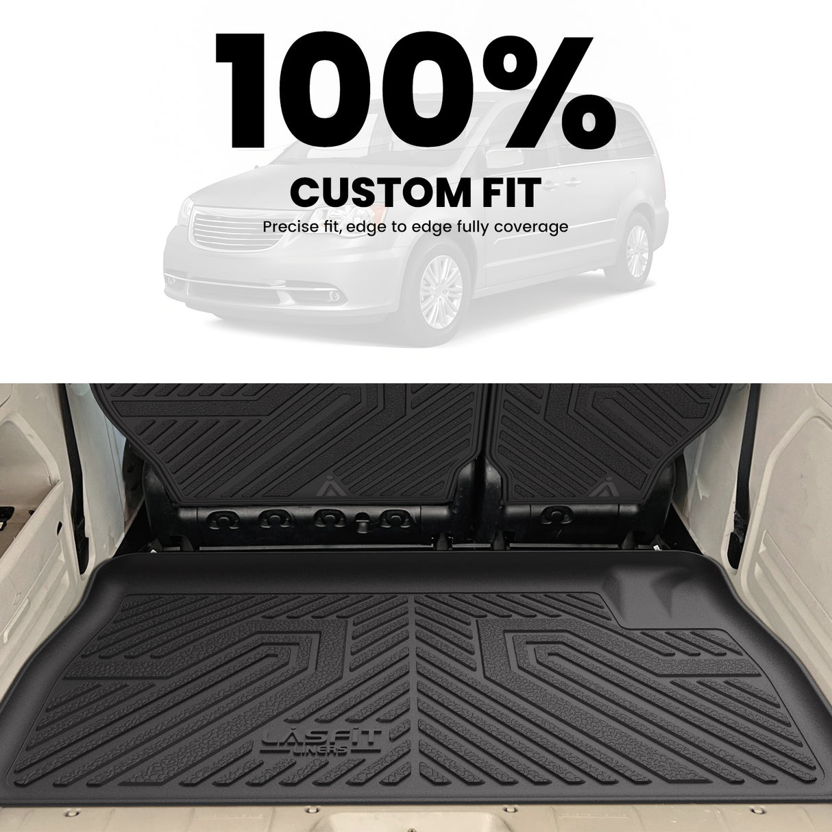 2008-2016 Chrysler Town Country Cargo & Seatback Mats Custom Fit