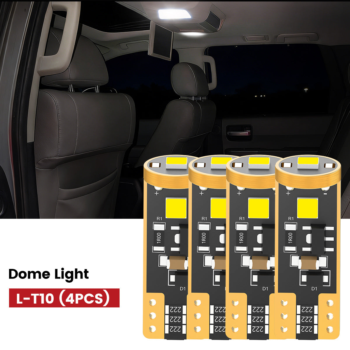 Lasfit 168 led dome light fit for 2008-2017- Toyota Sequoia