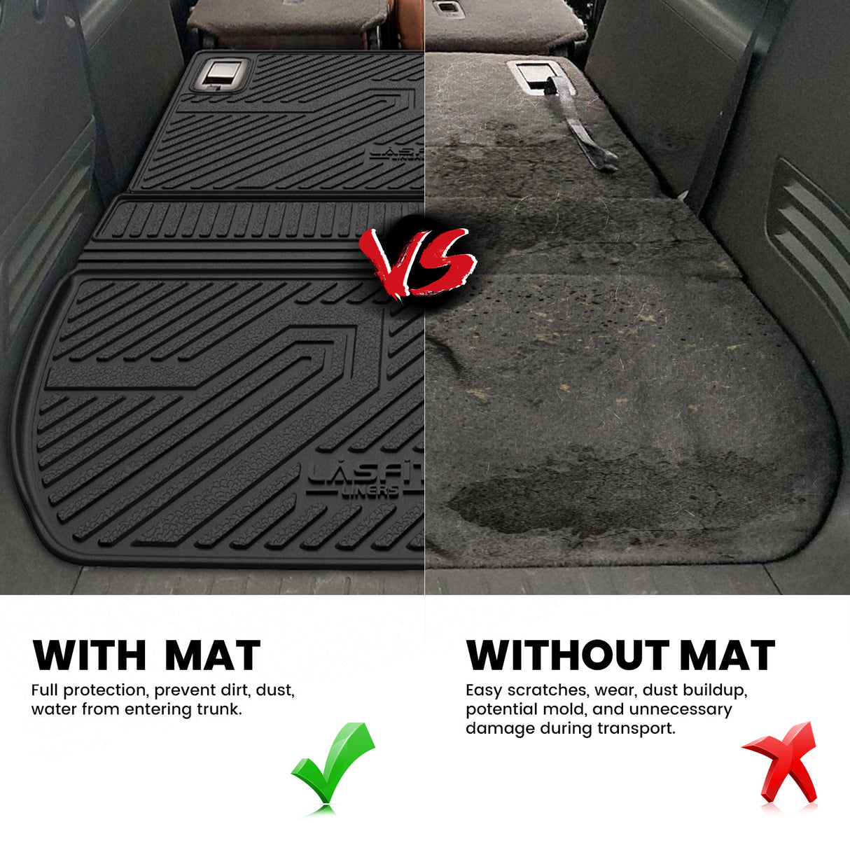 2008-2017 Buick Enclave Cargo & Seatback Mats Contrast