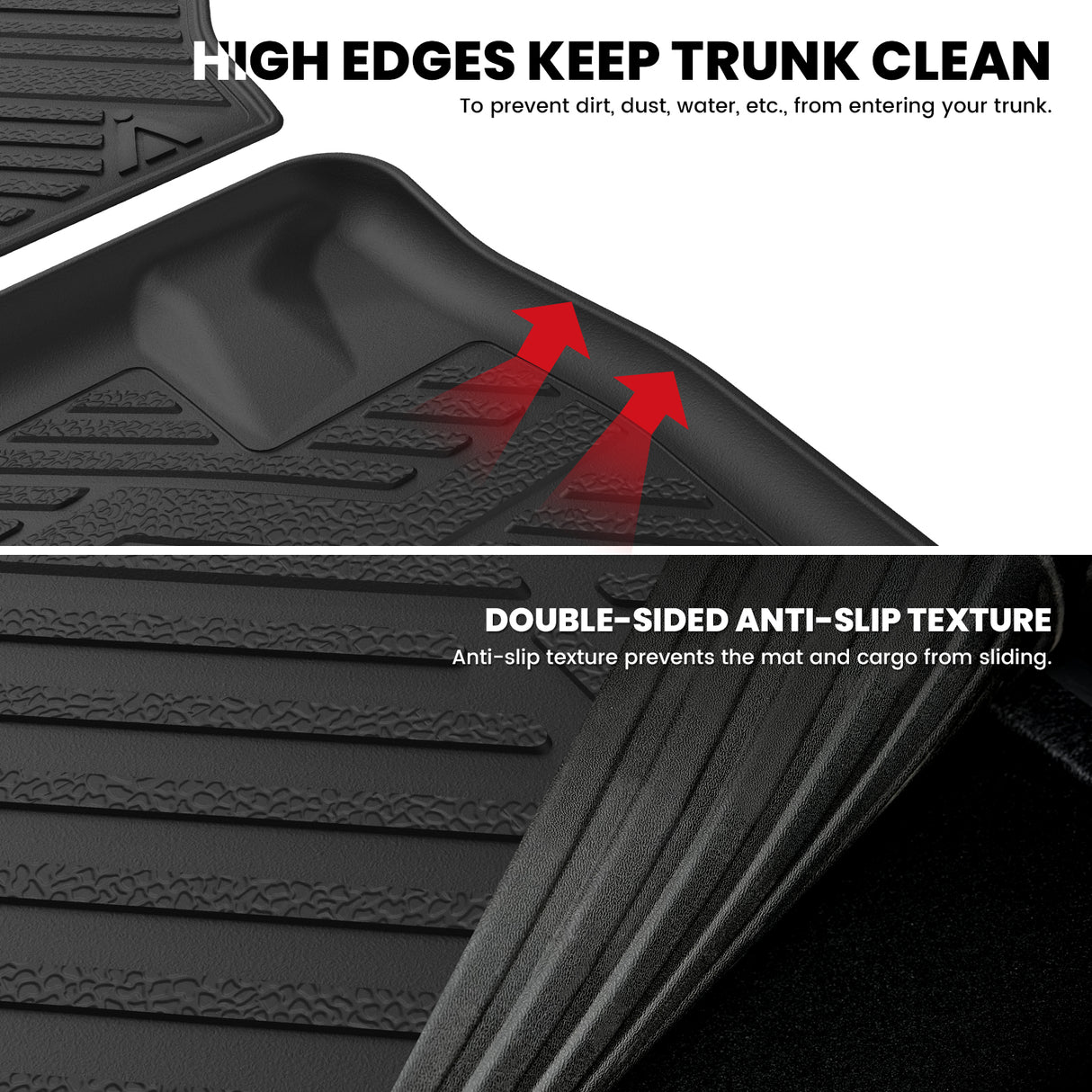 2008-2020 Dodge Grand Caravan Cargo & Seatback Mats Anti Slip