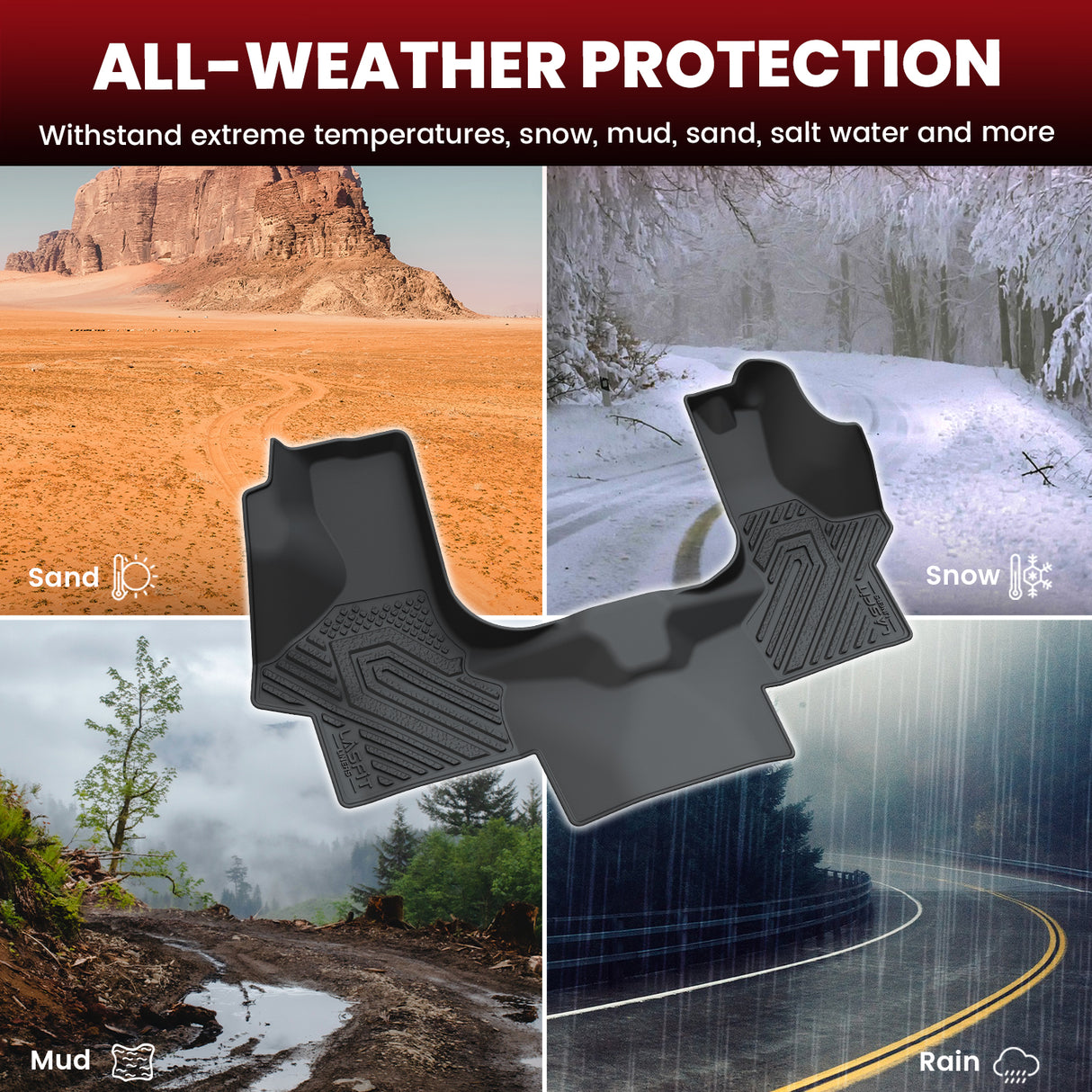 2008-2025 Chevrolet Express Floor Mats All Weaher