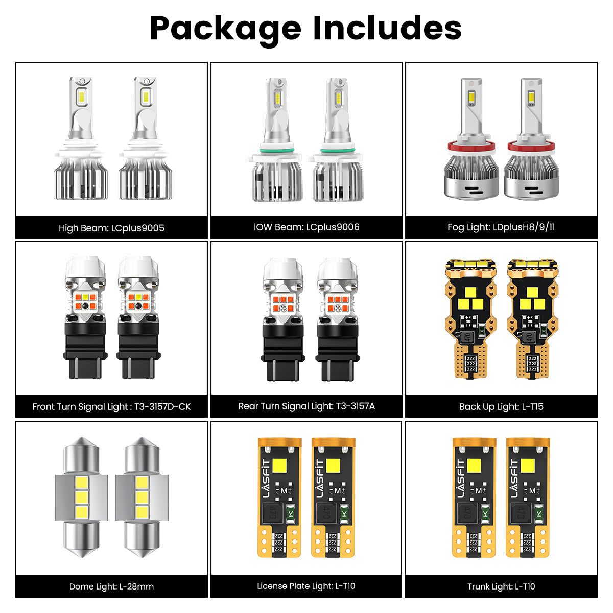 Fit for Toyota Corolla 2009-2013 LED Bulbs 9006 9005 Interior Light Bulbs Upgrade