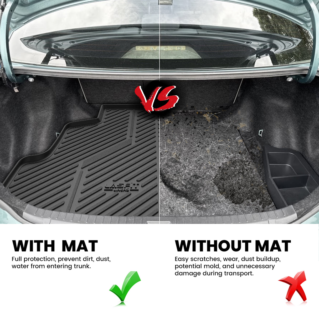 2009-2010 Toyota Corolla Cargo Mat Contrast