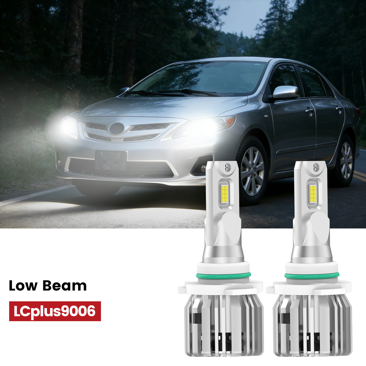 Lasfit 9006 led low beam fit for 2009-2013 Toyota Corolla