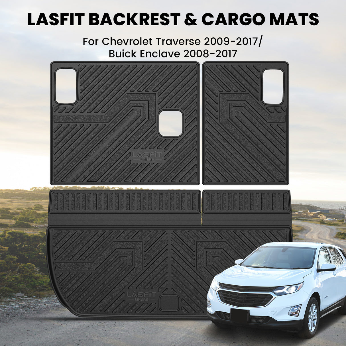 2009-2017 Chevrolet Traverse Cargo Mat Show
