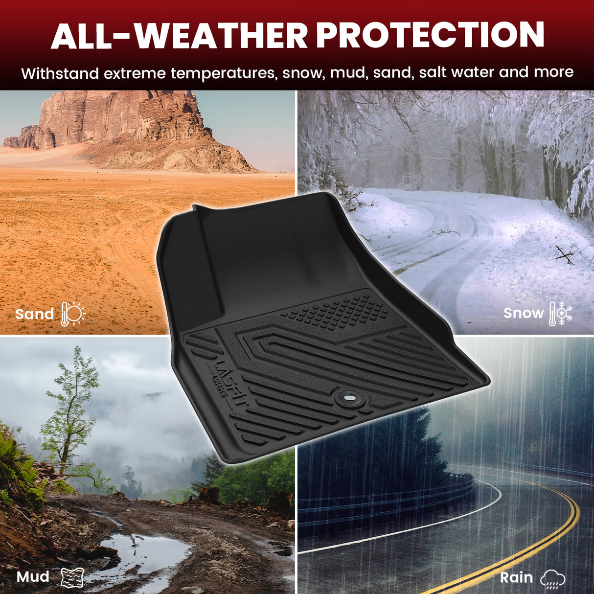 2009-2017 Chevrolet Traverse Floor Mats All Weather