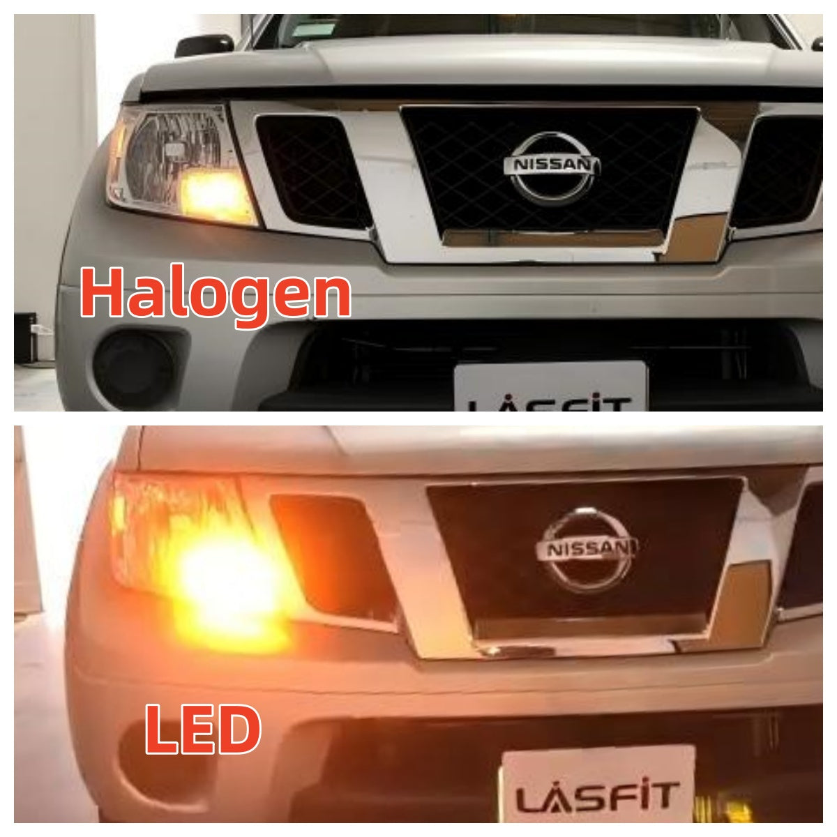 Lasfit 7443 led front turn signal light for 2009-2021 Nissan Frontier