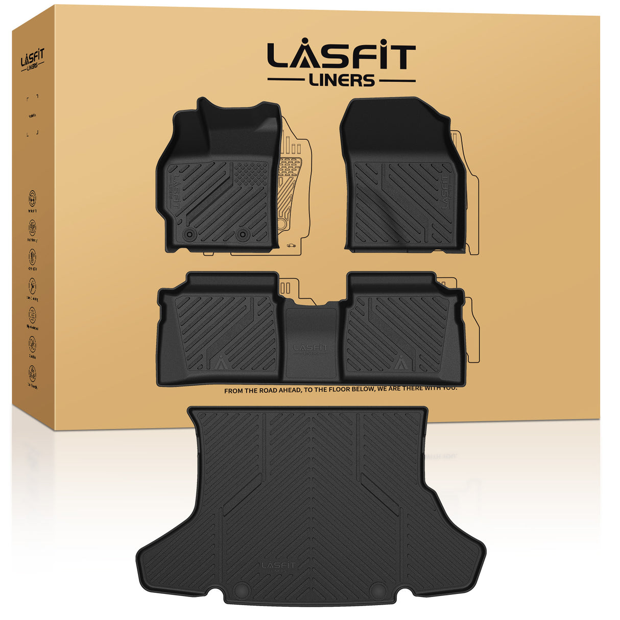 Fit for 2010-2011 Toyota Prius Floor Mats & Cargo Mat