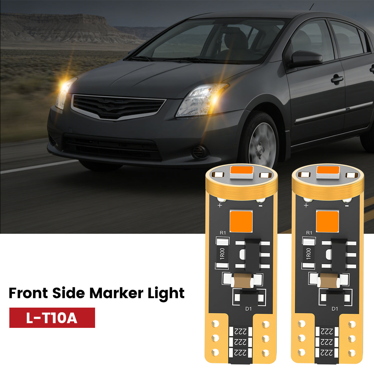 Lasfit 168 led front side marker light fit for 2010-2012 Nissan Sentra